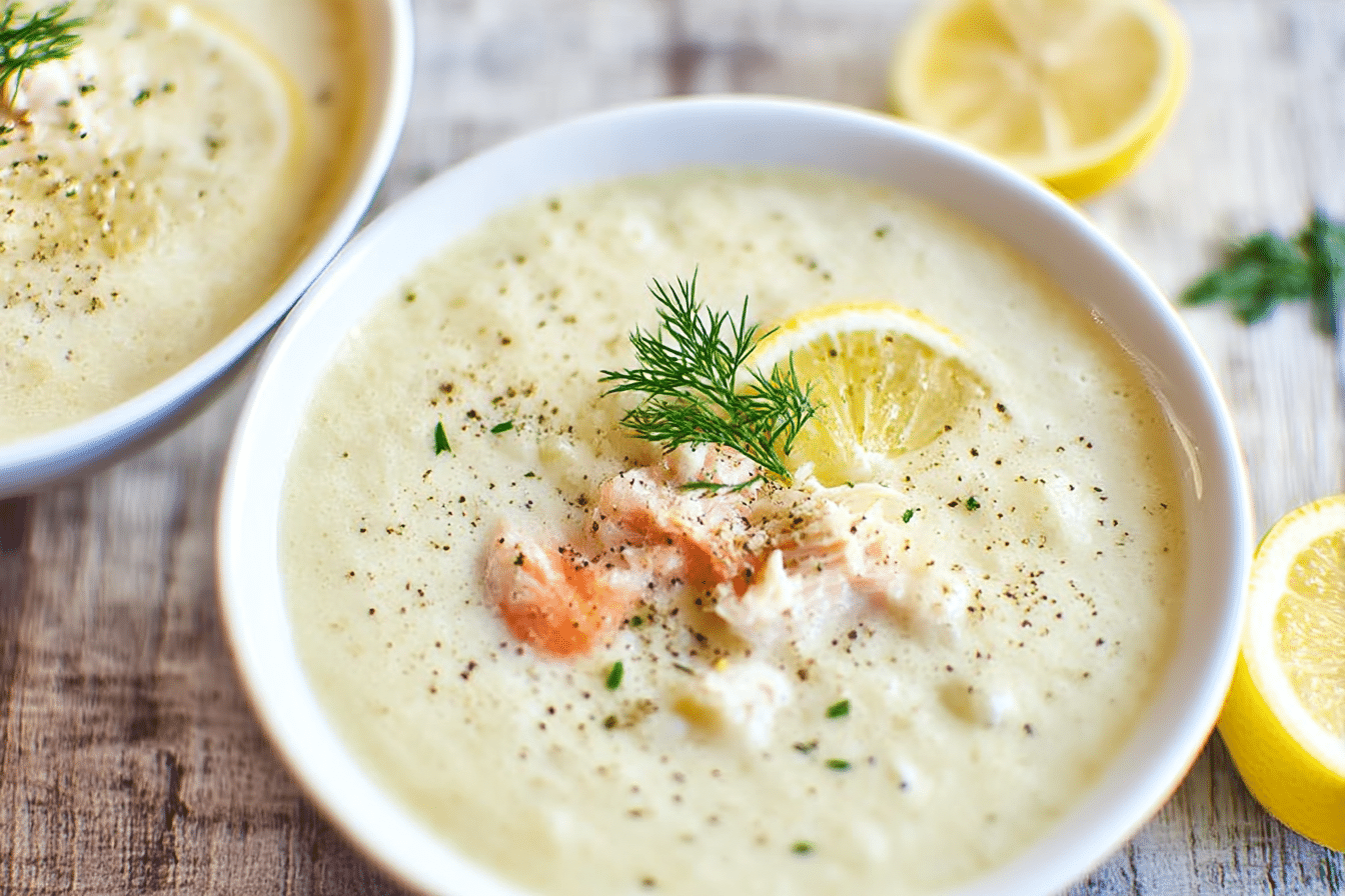 Traditional Avgolemono: Creamy Greek Lemon Chicken Soup Without Cream